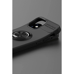İphone 12 Mini Kılıf Range Yüzüklü Silikon - Kırmızı