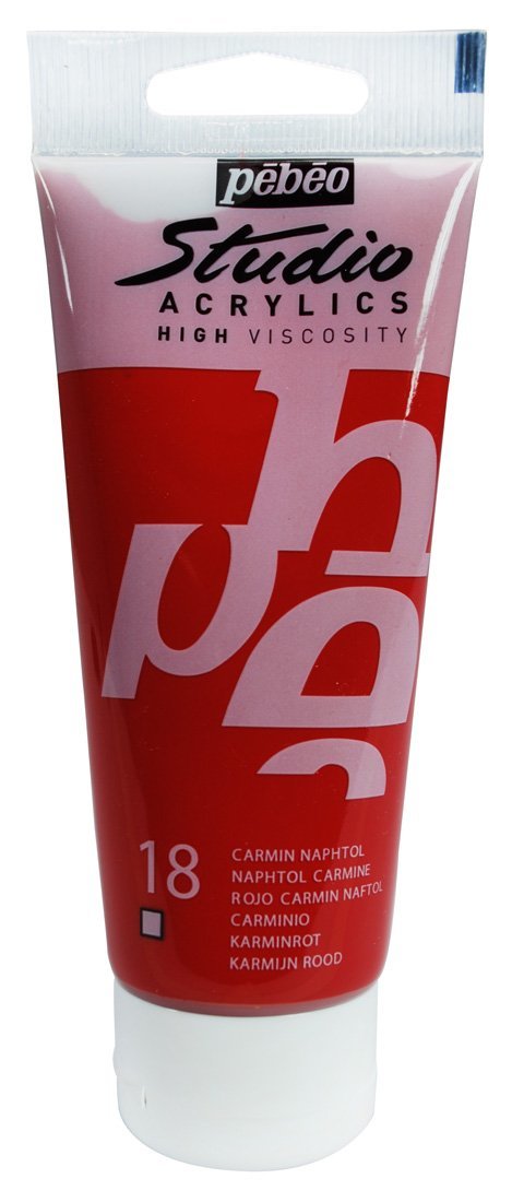 Studio Akrilik Boya - Napthol Carmine - 100ml - N:18