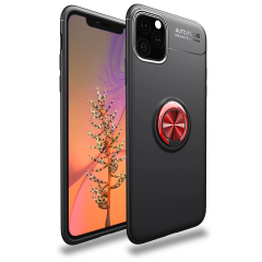 İphone 11 Pro Kılıf Range Yüzüklü Silikon - Siyah-kırmızı