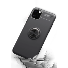 İphone 11 Pro Kılıf Range Yüzüklü Silikon - Siyah-kırmızı