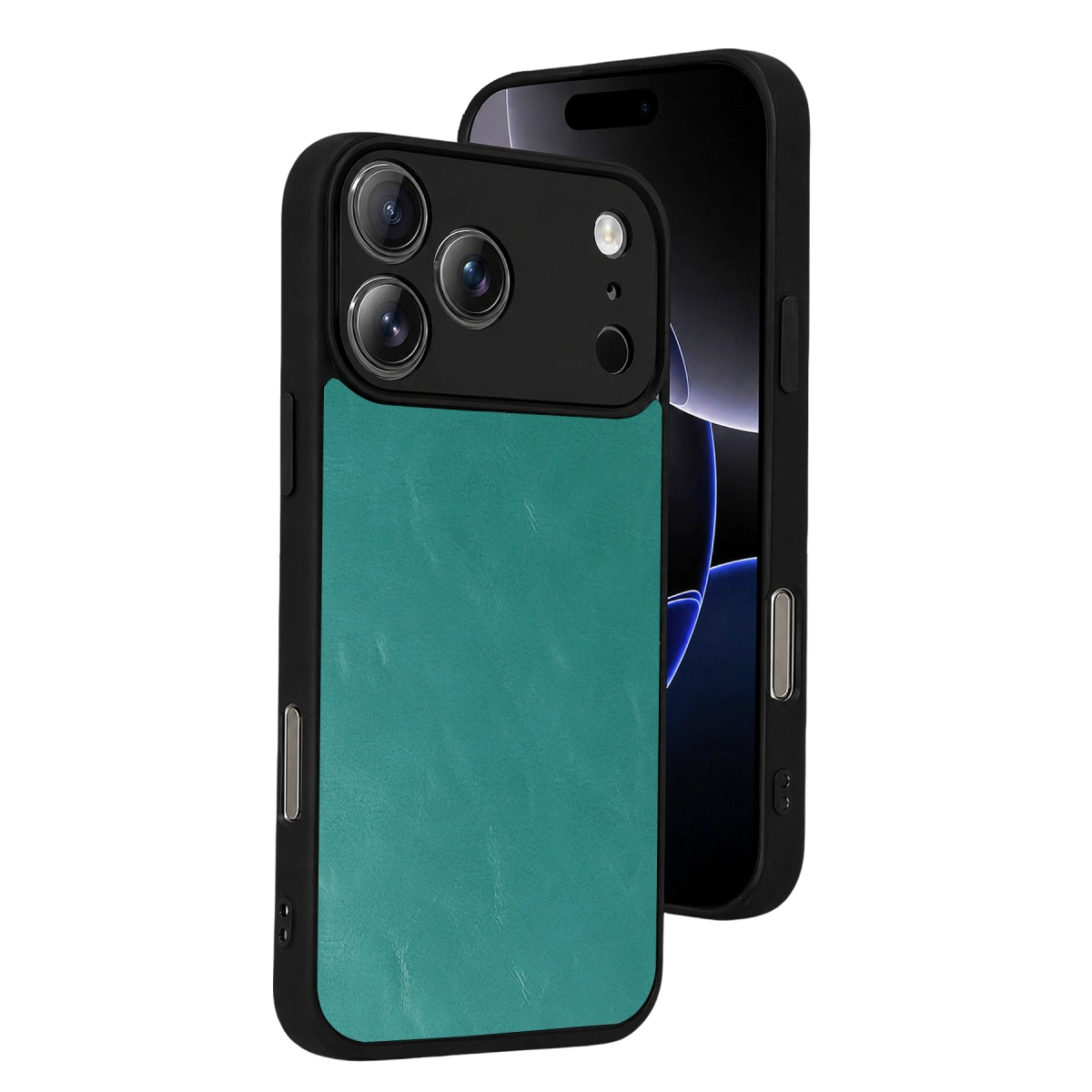 İphone 17 Pro Max Aras Deri Kapak - Açık Yeşil