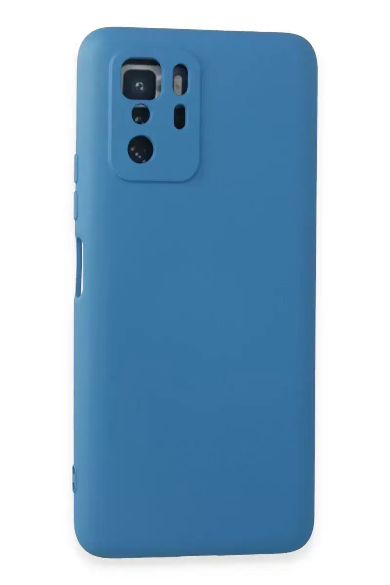 Newface Xiaomi Poco X3 Gt Kılıf Nano İçi Kadife Silikon - Mavi