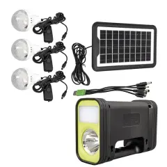 Powermaster Gd-12 Solar Panelli 3 Ampullü Solar Işıldak Fener
