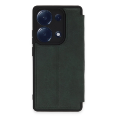 Xiaomi Redmi Note 13 Pro 4g Kılıf Flip Cover - Koyu Yeşil