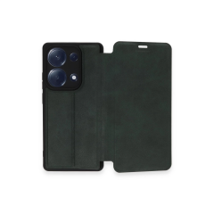 Xiaomi Redmi Note 13 Pro 4g Kılıf Flip Cover - Koyu Yeşil