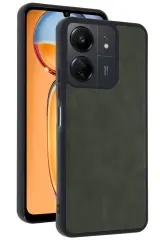 Newface Xiaomi Redmi 13c Kılıf Aras Deri Kapak - Açık Yeşil