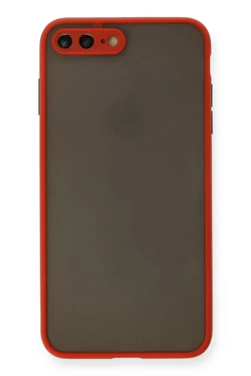 Newface İphone 7 Plus Kılıf Montreal Silikon Kapak - Kırmızı