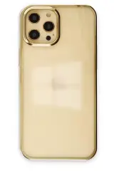 Newface Apple İphone 12 Pro Max Kılıf Element Silikon - Gold