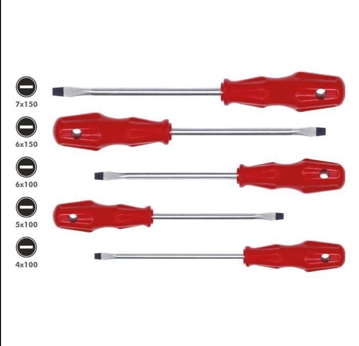 Attlas Ht 1102 5 Parça Düz Tornavida Takımı