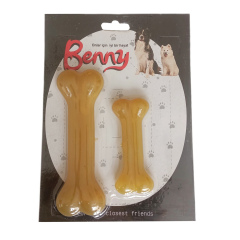 Benny Köpek Oyuncağı İkili Kemik 9 cm-14 cm Sarı