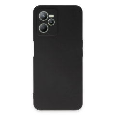 Realme C35 Kılıf First Silikon - Siyah
