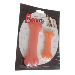 Benny Köpek Oyuncağı İkili Kemik 9 cm-14 cm Turuncu