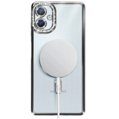 Samsung Galaxy A06 Joke Simli Magneticsafe Kılıf - Siyah