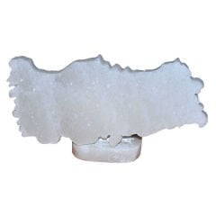 Türkiye Haritası Şekilli Doğal Kaya Tuzu Biblosu Beyaz 1-2 Kg