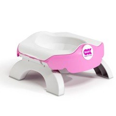 OkBaby Roady Katlanabilir Oturak & Klozet Adaptörü / Canlı Pembe