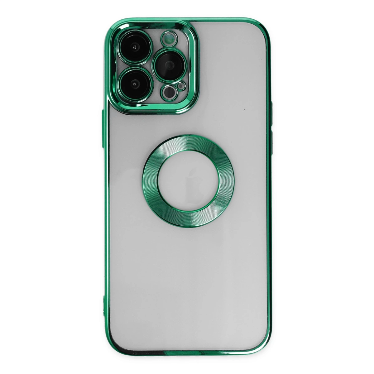 İphone 14 Pro Max Kılıf Slot Silikon - Köknar Yeşili