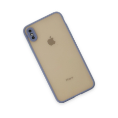 İphone X Kılıf Montreal Silikon Kapak - Gri