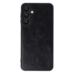 Samsung Galaxy A16 5g Kılıf Aras Deri Kapak - Siyah
