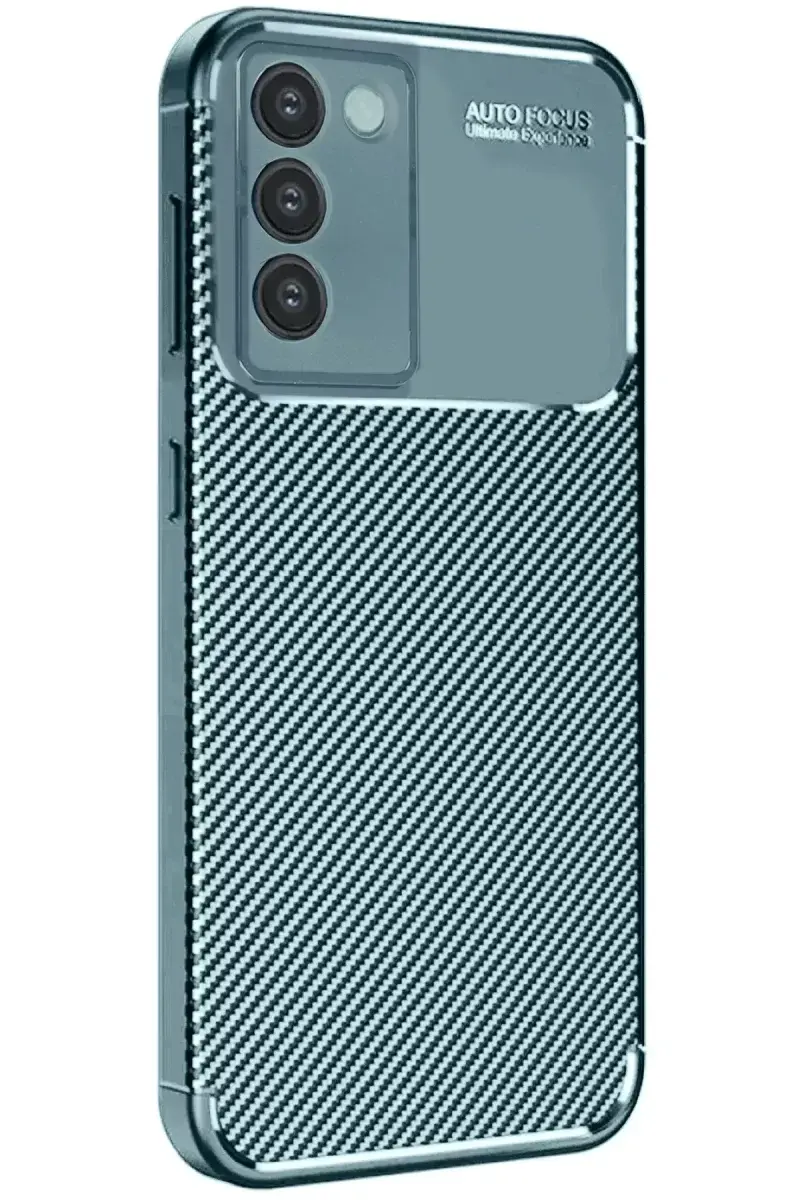 Newface Vivo V30 Lite 4g Kılıf Auto Focus Karbon Kapak - Koyu Yeşil