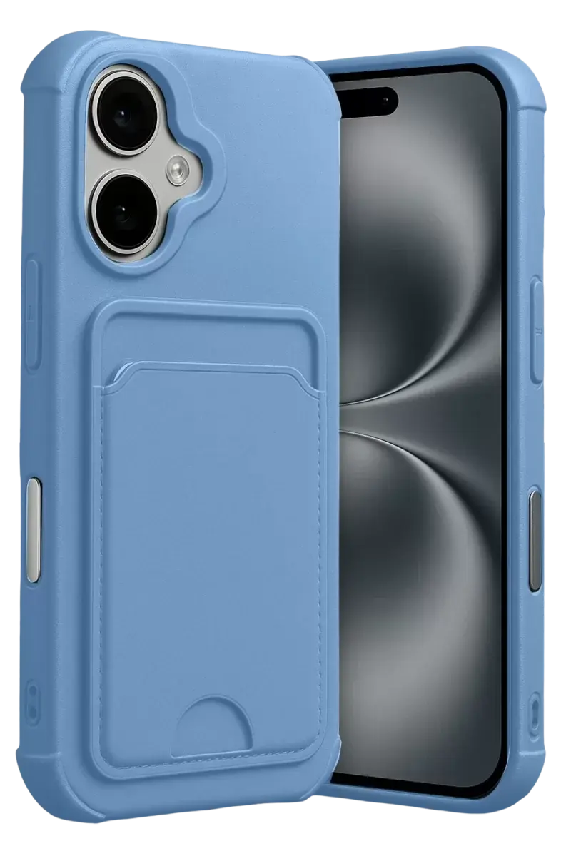 Newface Apple İphone 17 Kelvin Kartvizitli Silikon - Mavi