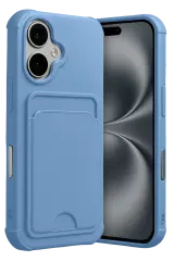 Newface Apple İphone 17 Kelvin Kartvizitli Silikon - Mavi
