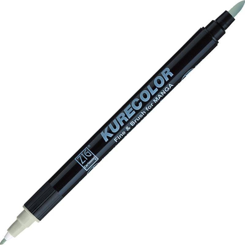 Kurecolor Fine&Brush For Manga Çift Taraflı Kalem N:840 Green Gray 1