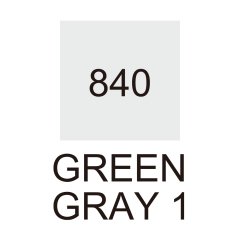 Kurecolor Fine&Brush For Manga Çift Taraflı Kalem N:840 Green Gray 1