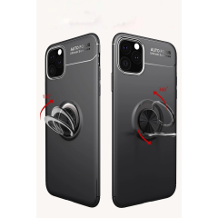 İphone 11 Pro Kılıf Range Yüzüklü Silikon - Mavi