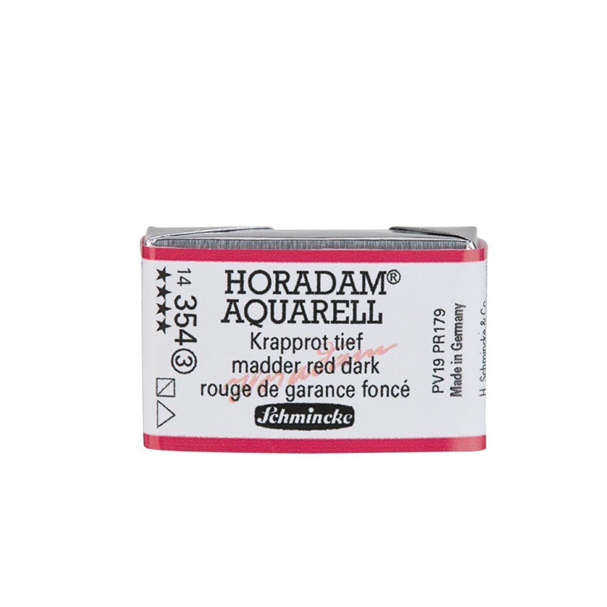 Horadam Artist Tam Boy Tablet Suluboya - Madder Red Dark - Seri 3