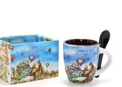 Kaşıklı Yöresel Kahve Fincanı Tekli Model 1