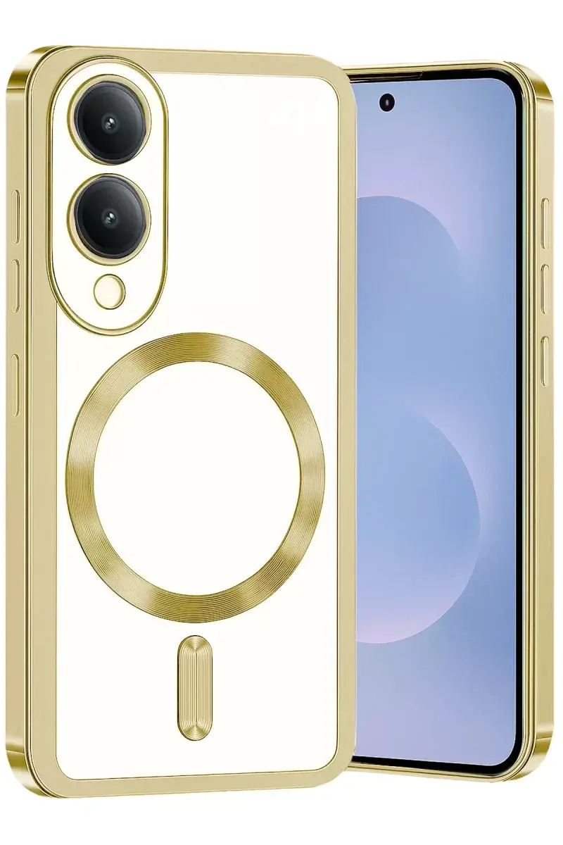 Newface Samsung Galaxy S25 Edge Kross Magneticsafe Kapak - Gold