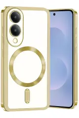 Newface Samsung Galaxy S25 Edge Kross Magneticsafe Kapak - Gold