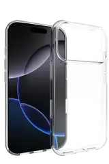 Newface Apple İphone 17 Pro Max Lüx Şeffaf Silikon - Şeffaf