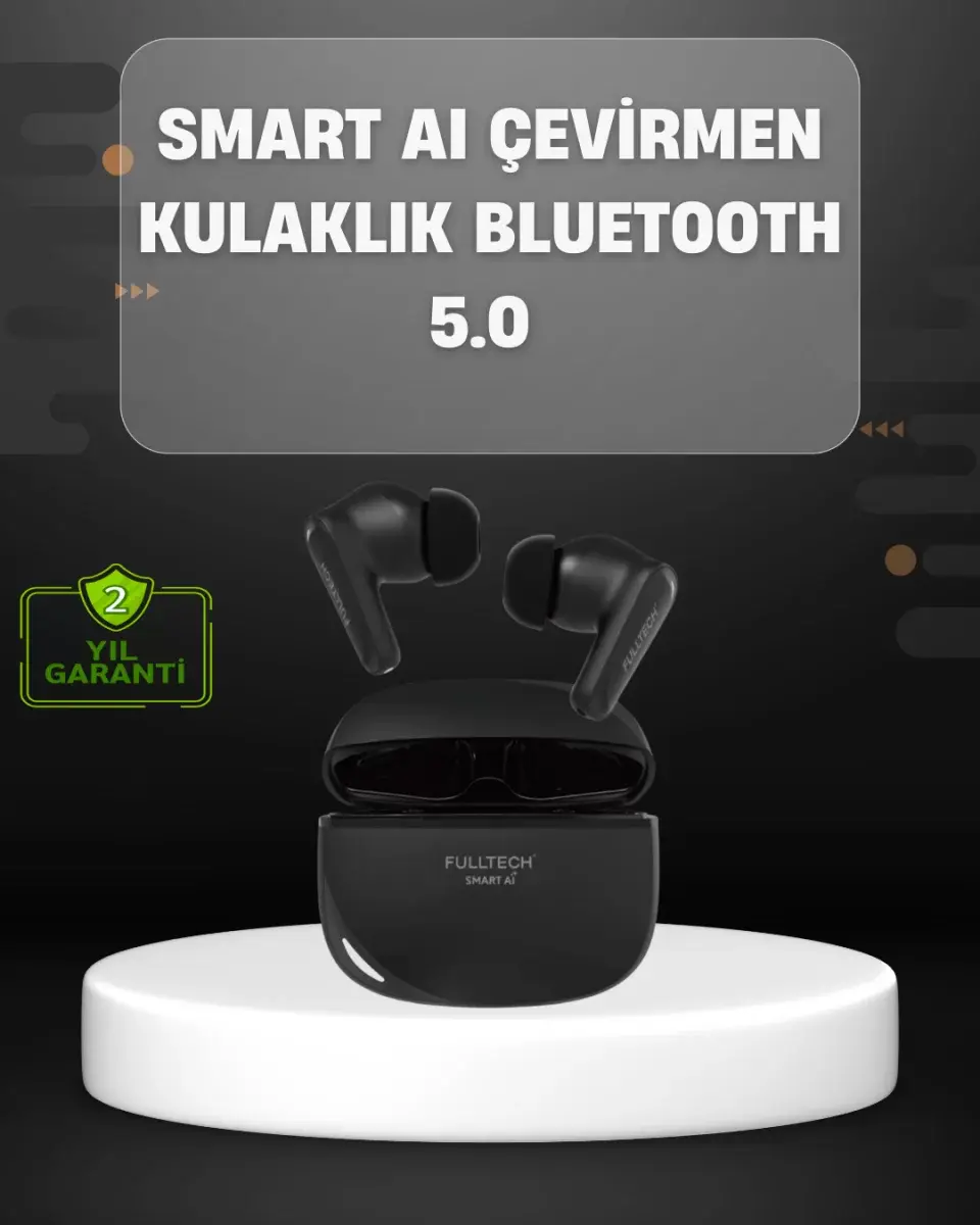 Yapay Zeka Destekli Bluetooth Kulaklık Anlık Çeviri Ve Gürültü Engelleme