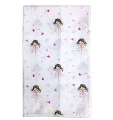 Moje Müslin Çok Amaçlı Örtü 100x120 Cm - Peri Kızı Desen