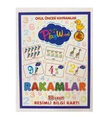 Onyıl Oyuncak 50 Parça Eğitici Resimli Bilgi Kartları Rakamlar ONY-27