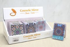 Mandala Desenli Hareketli Sulu El Aynası - Model 1