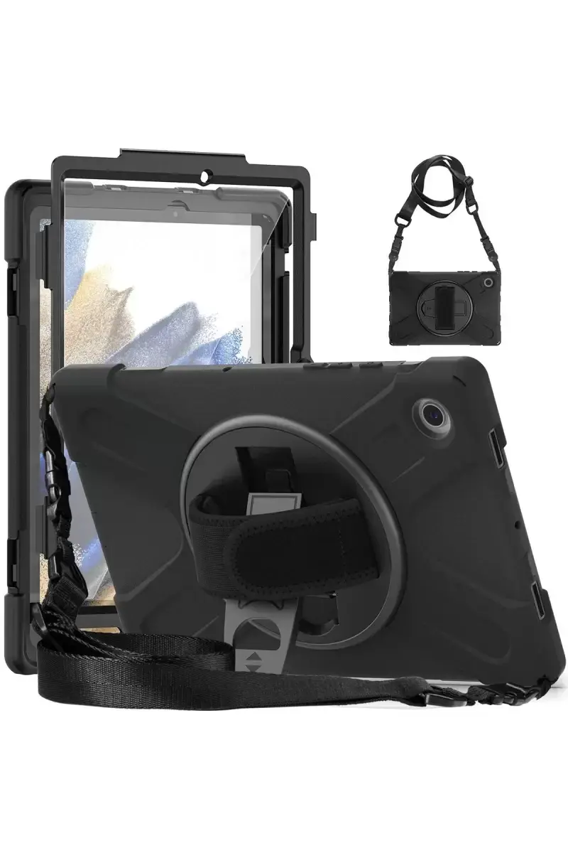 Newface Samsung Galaxy Tab A11 Plus Kılıf Amazing Tablet Kapak - Siyah