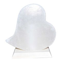 Kalp Şekilli Doğal Kaya Tuzu Lambası Çankırı Kablolu Ampullü Beyaz 1-2 Kg