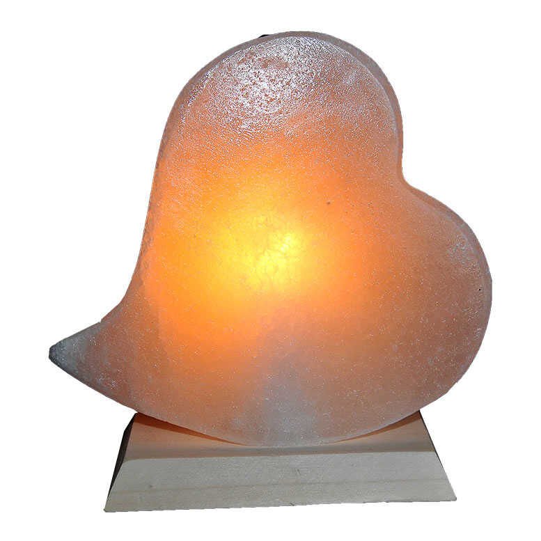 Kalp Şekilli Doğal Kaya Tuzu Lambası Çankırı Kablolu Ampullü Beyaz 1-2 Kg