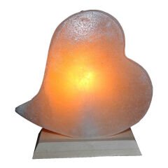 Kalp Şekilli Doğal Kaya Tuzu Lambası Çankırı Kablolu Ampullü Beyaz 1-2 Kg