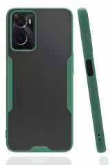 Newface Oppo A96 Kılıf Platin Silikon - Yeşil