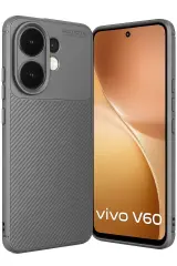 Newface Vivo V60 5g Auto Focus Karbon Kapak - Gri