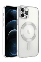 Newface İphone 13 Pro Kılıf Kross Magneticsafe Kapak - Gümüş