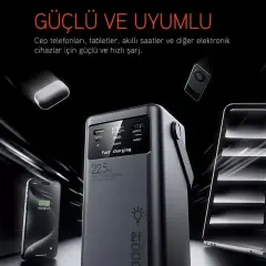 Powerway Pd50 50.000mah 22.5w Süper Hızlı Şarjlı Powerbank