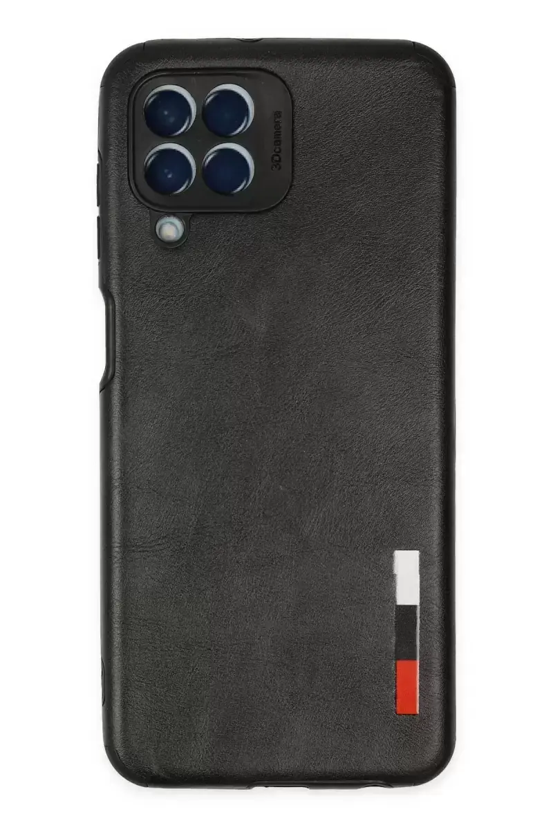 Newface Samsung Galaxy M33 Kılıf Loop Deri Silikon - Siyah