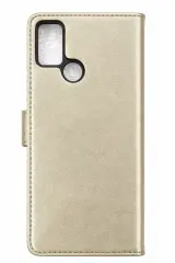 Newface Tecno Pova Trend S Plus Kapaklı Kılıf - Gold