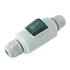 Powermaster Pm-26936 Su Geçirmez Beyaz Kablo Switch 4 Pin