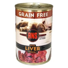 Ans Tahılsız Parça Ciğerli Kedi Konserve Mama 415 gr