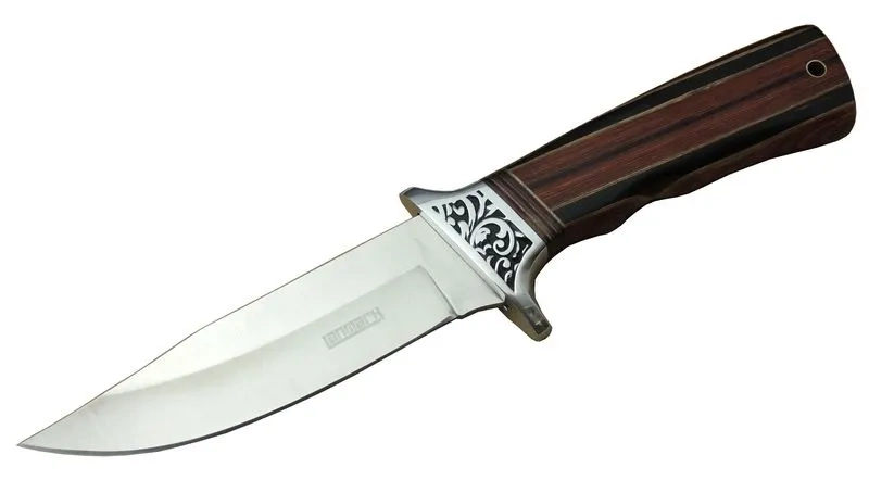 Lanmark A058-1 Kamp Bıçağı 26,5 Cm - Ahşap Sap, Kılıflı